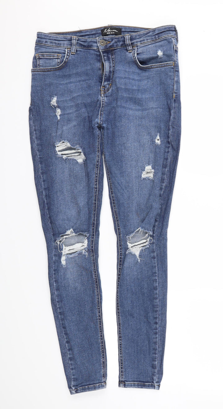 Preworn Womens Blue Skinny Jeans Size 32 L28 in