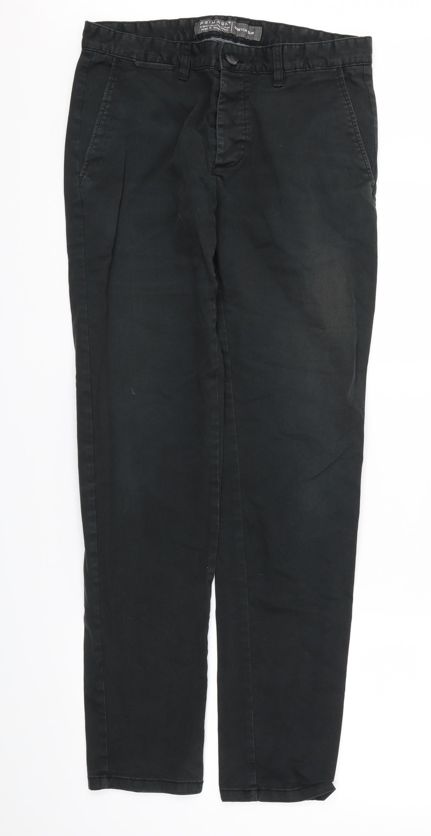 Primark Mens Green Houndstooth  Trousers  Size 30 in L32 in