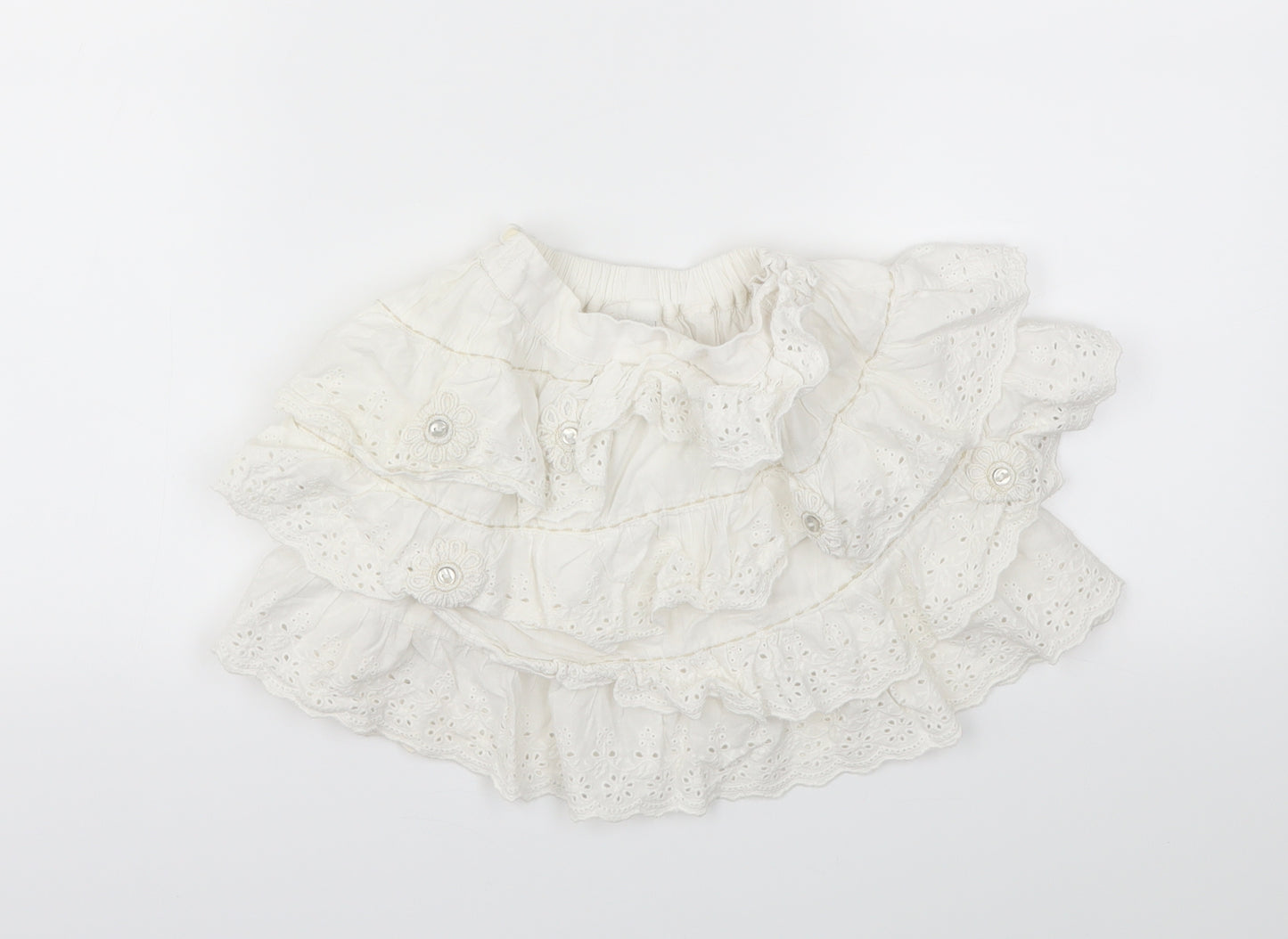 NEXT  Girls White   Flare Skirt Size 2-3 Years