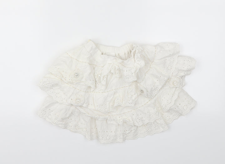 NEXT  Girls White   Flare Skirt Size 2-3 Years