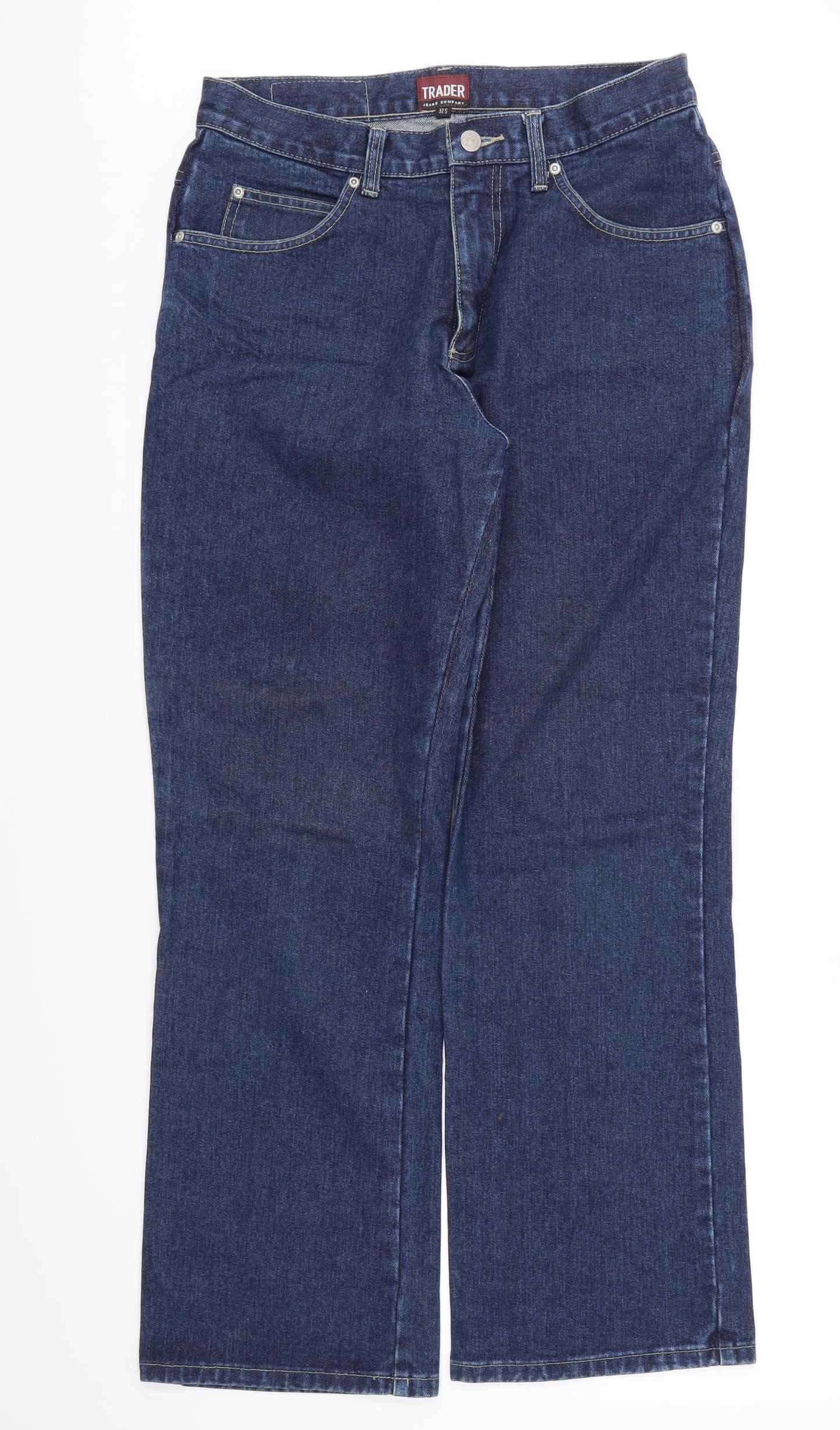 TRADER Mens Blue   Straight Jeans Size 32 in L30 in