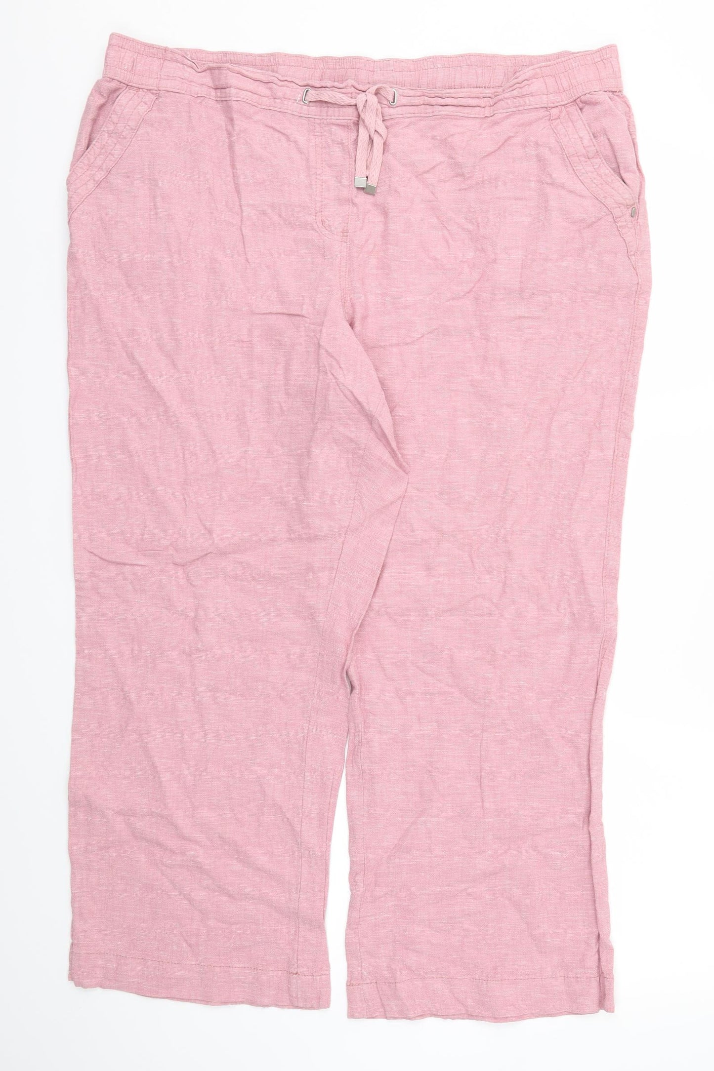 George Womens Pink   Trousers  Size 20 L27 in