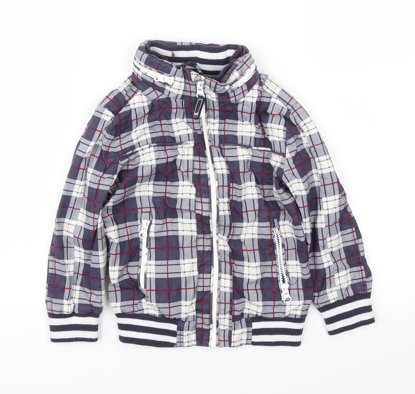 TU Boys Blue Check  Basic Jacket Jacket Size 2-3 Years