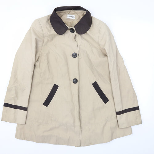 George Womens Beige   Jacket Coat Size 14