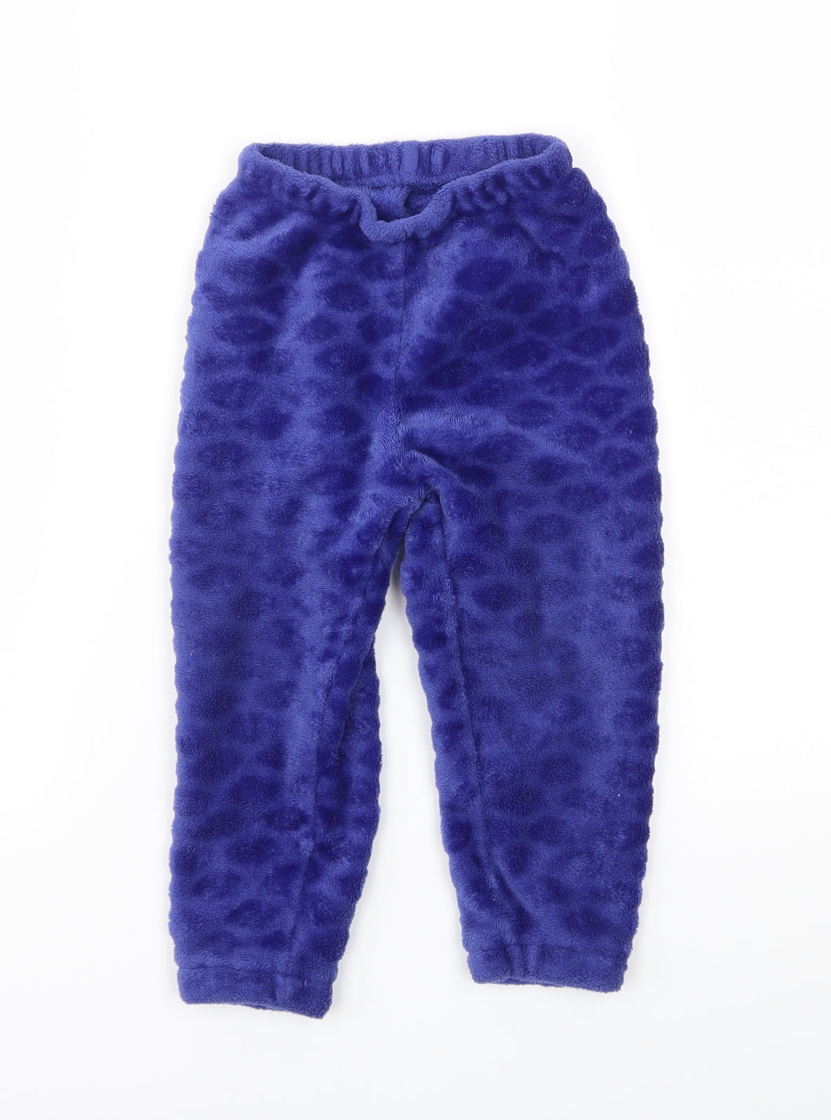 Preworn Boys Blue Ikat  Jogger Trousers Size 2-3 Years