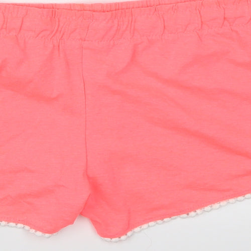 Primark Womens Pink   Cut-Off Shorts Size 8 - Stretch waistband