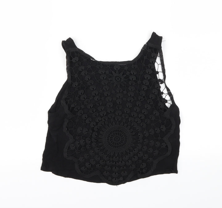 H&M Womens Black   Basic T-Shirt Size 8