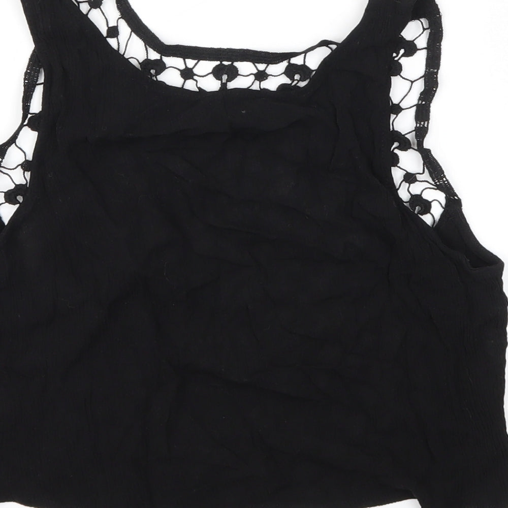 H&M Womens Black   Basic T-Shirt Size 8