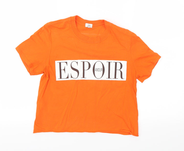 River Island Womens Orange   Basic T-Shirt Size 8