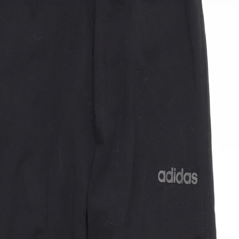 adidas Womens Black   Capri Trousers Size 12 L21 in - Stretch waistband