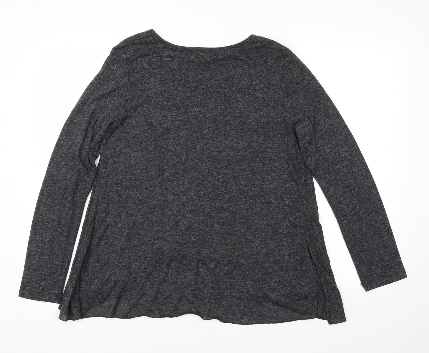 Lily Originals Womens Grey   Basic T-Shirt Size 12