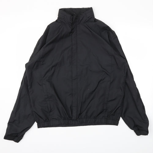 Preworn Mens Black   Rain Coat Coat Size M