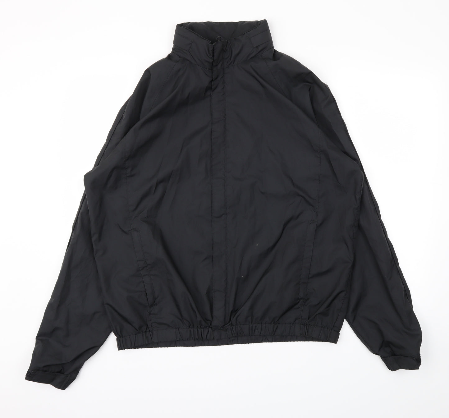Preworn Mens Black   Rain Coat Coat Size M