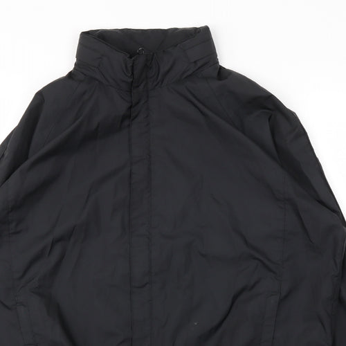 Preworn Mens Black   Rain Coat Coat Size M