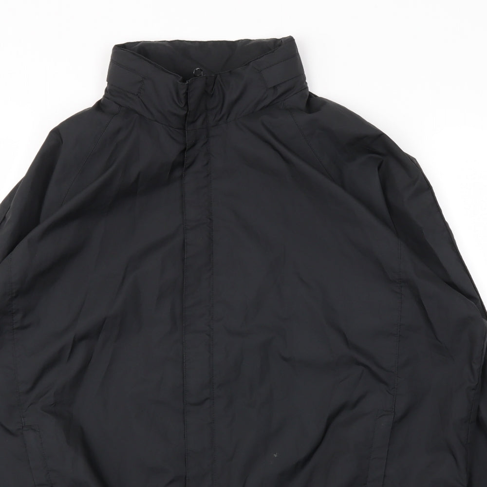 Preworn Mens Black   Rain Coat Coat Size M