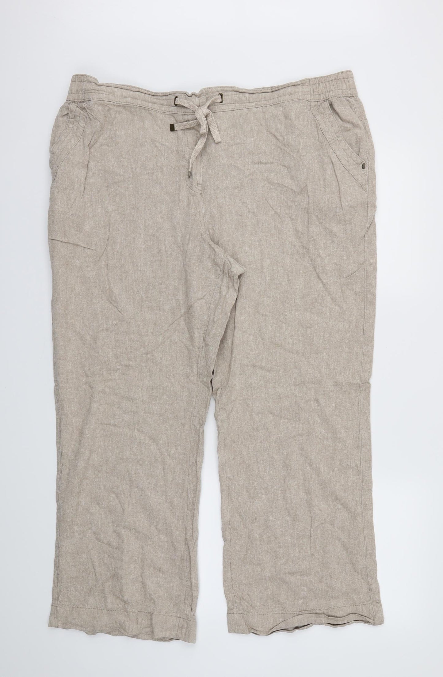George Womens Beige   Trousers  Size 20 L27 in