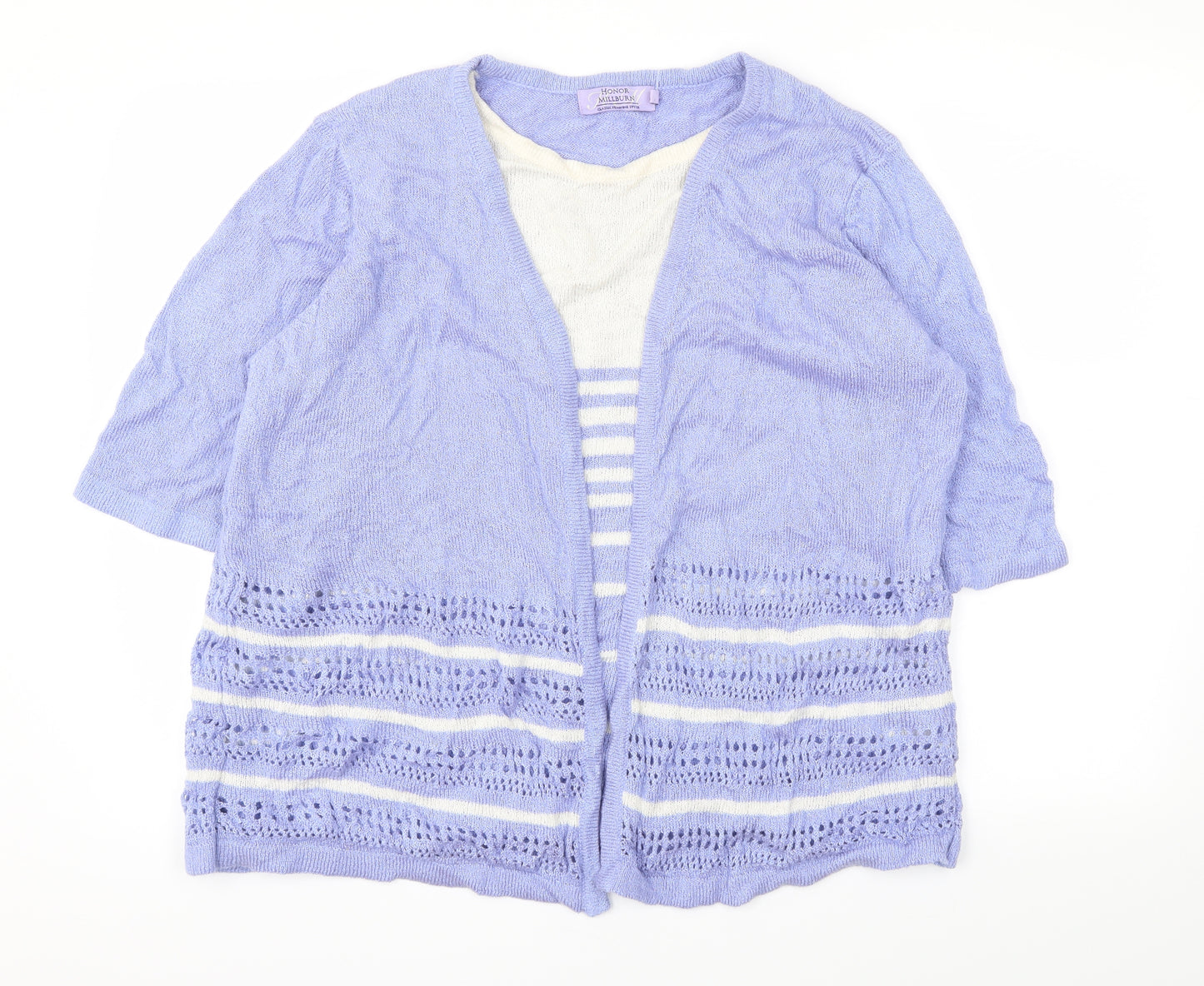 Honor Milburn Womens Blue   Cardigan Jumper Size XL