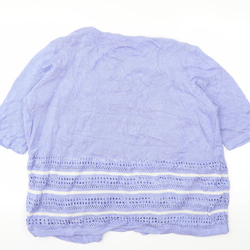 Honor Milburn Womens Blue   Cardigan Jumper Size XL
