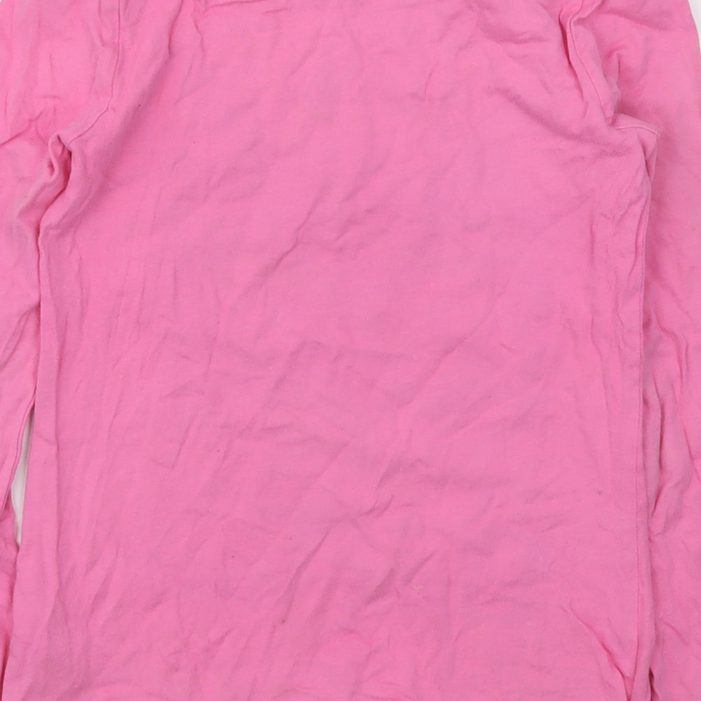 F&F Girls Pink Animal Print  Basic T-Shirt Size 9-10 Years