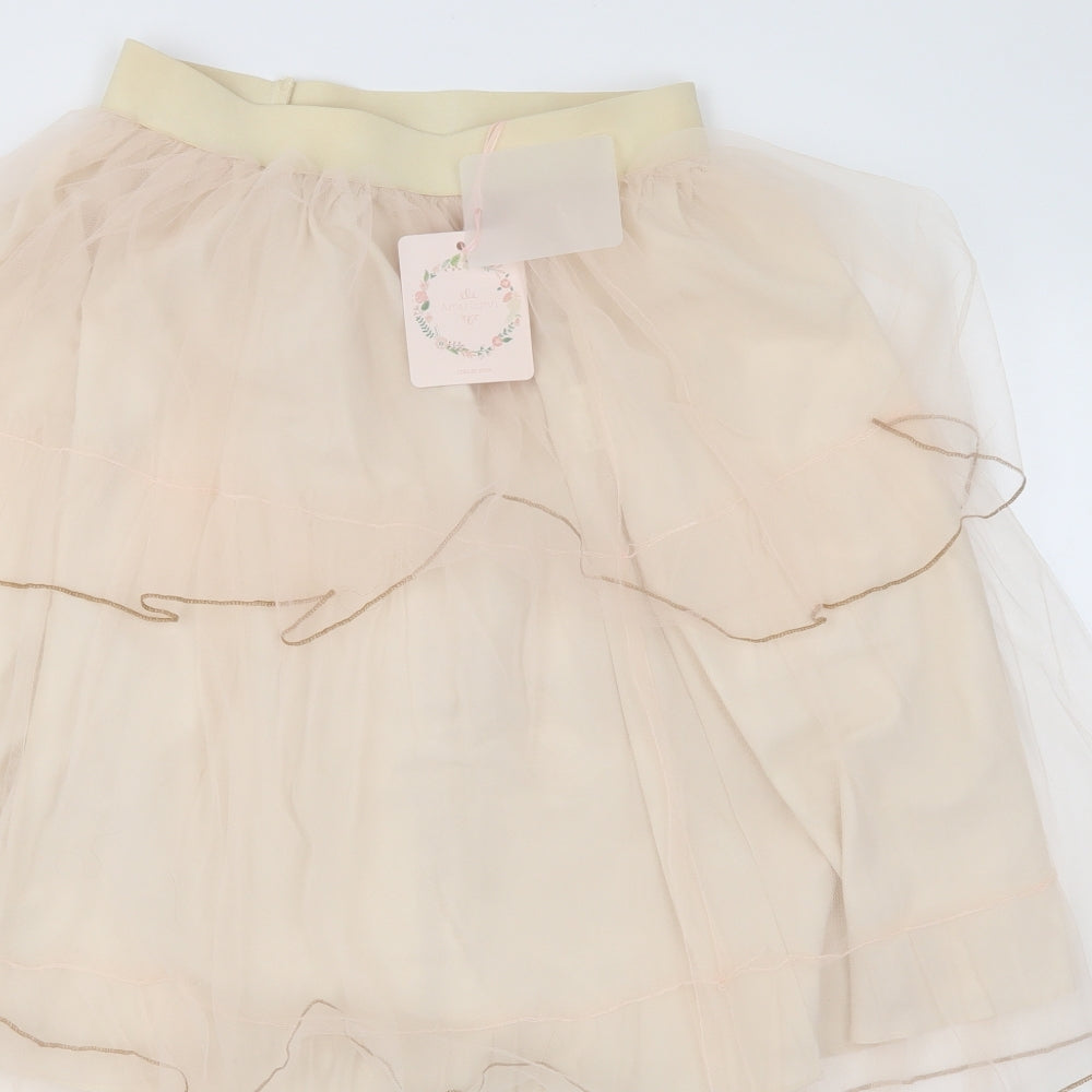 Amy Lynn Womens Pink   Flare Skirt Size 10  - Stretch waistband