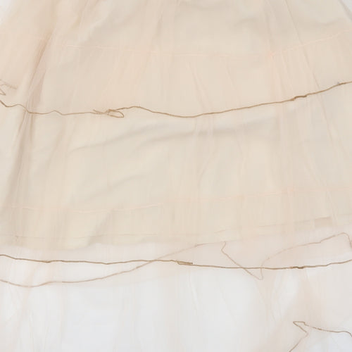 Amy Lynn Womens Pink   Flare Skirt Size 10  - Stretch waistband