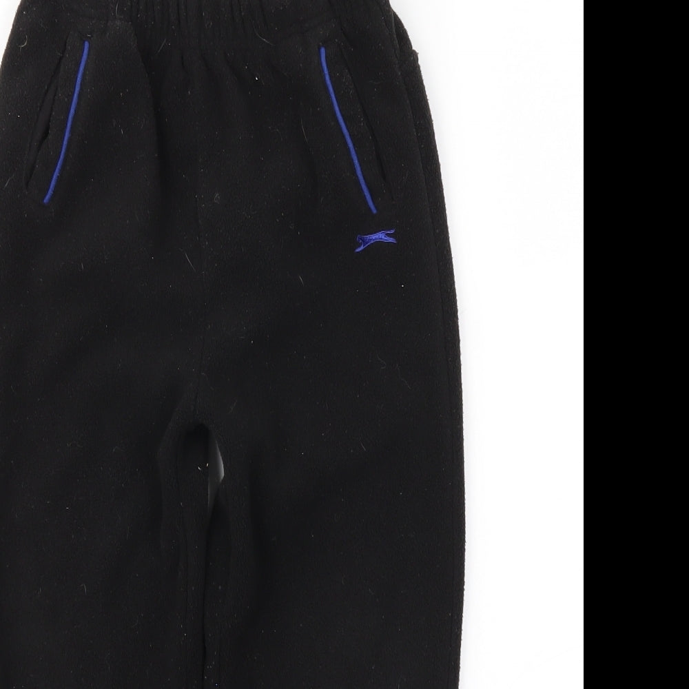 Slazenger Boys Black   Jogger Trousers Size 5-6 Years