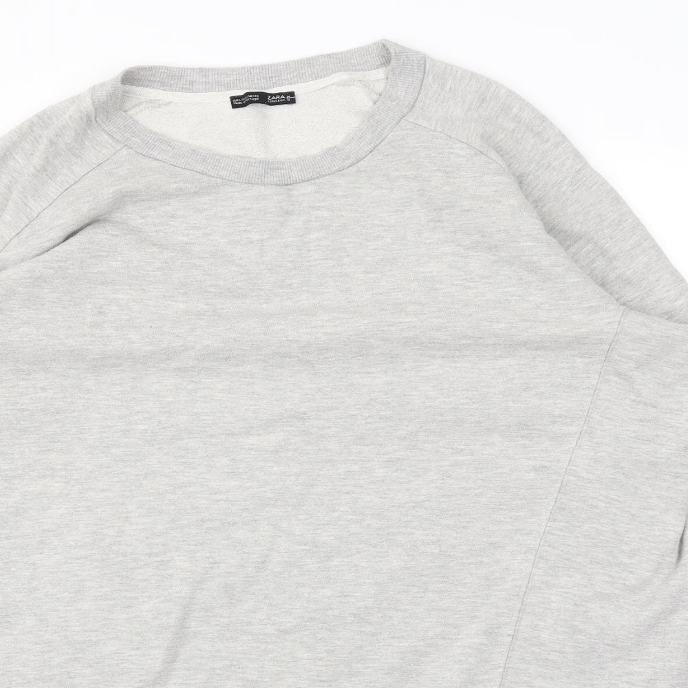 Zara Womens Grey   Pullover Jumper Size L