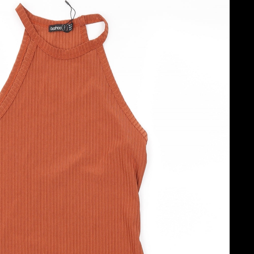 Boohoo Womens Brown   A-Line  Size 14