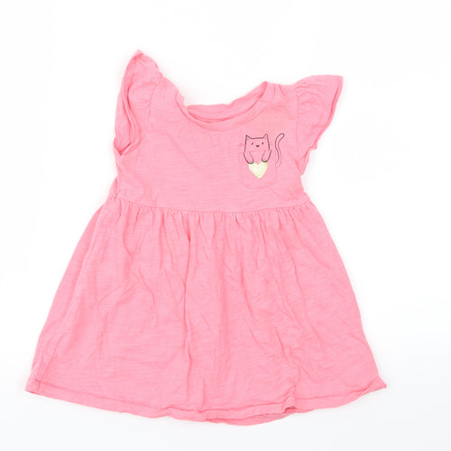 Gap Girls Pink Animal Print  A-Line  Size 18-24 Months