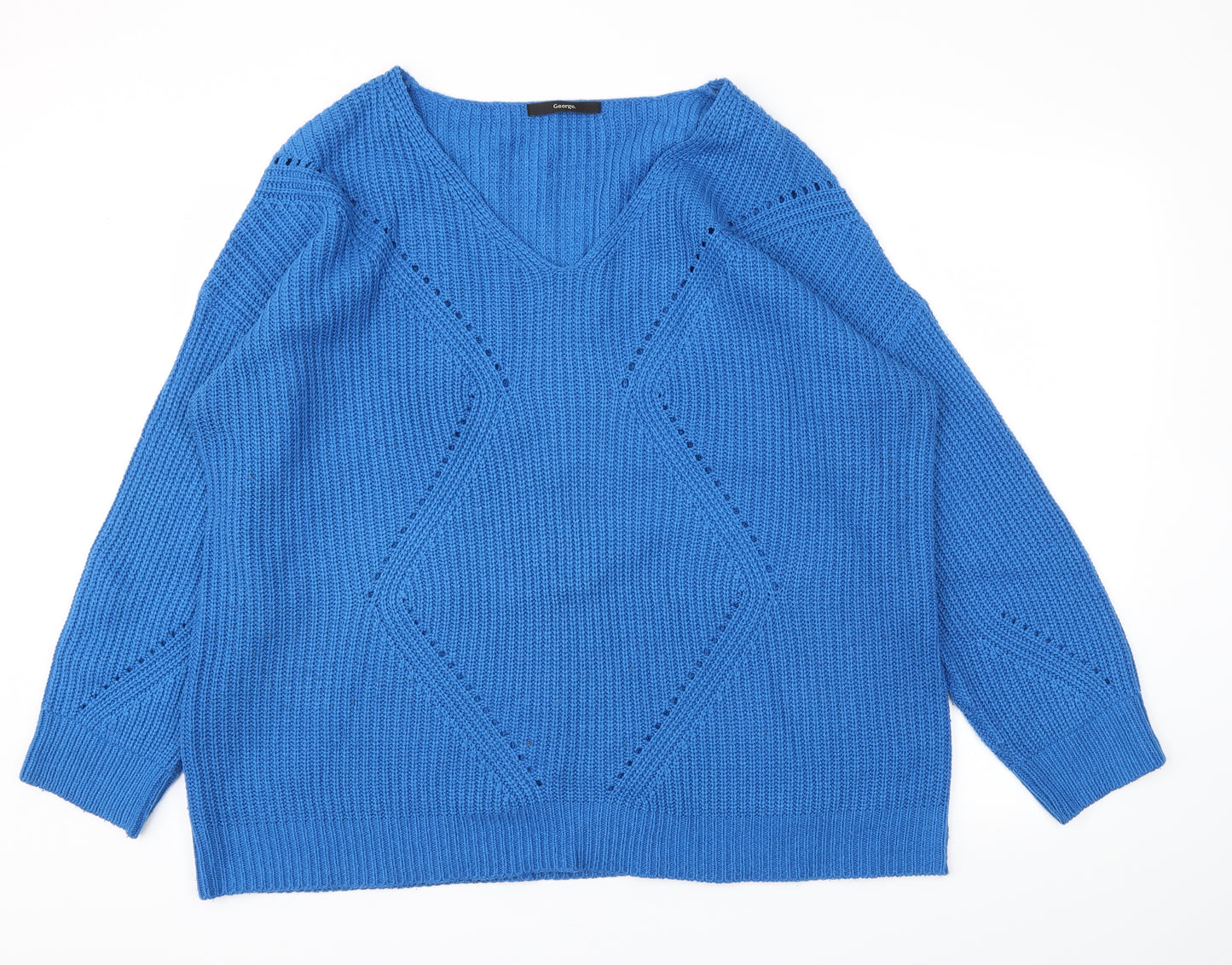 George Womens Blue   Pullover Jumper Size L