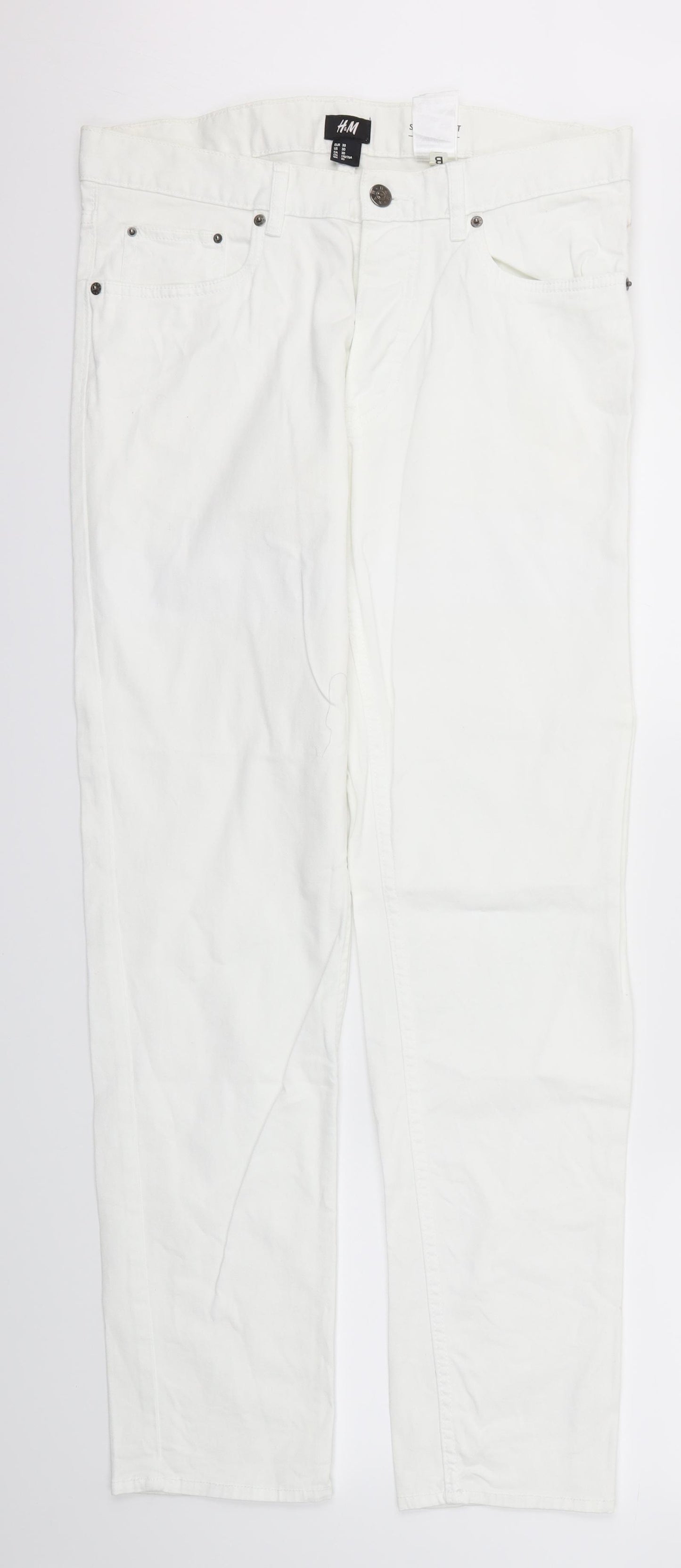 H&M Womens Silver   Skinny Jeans Size 30 in L31 in