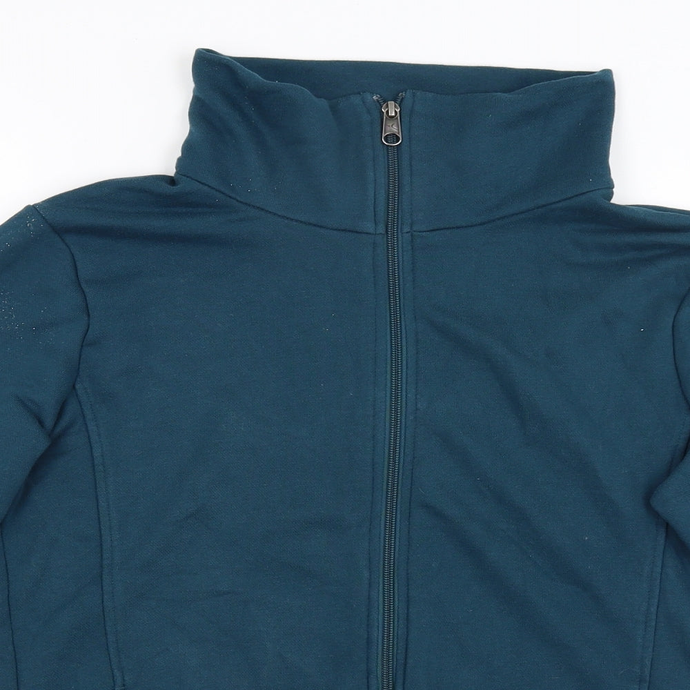DECATHLON Womens Blue   Full Zip Sweatshirt Size L