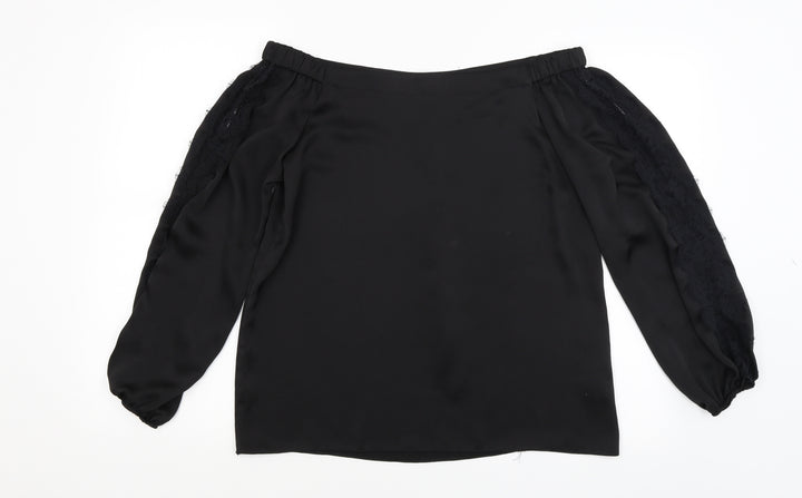 Dorothy Perkins Womens Black Basic T-Shirt Size 12