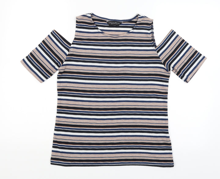 Dorothy Perkins Womens Black Striped  Basic Tank Size 14