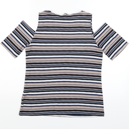 Dorothy Perkins Womens Black Striped  Basic Tank Size 14