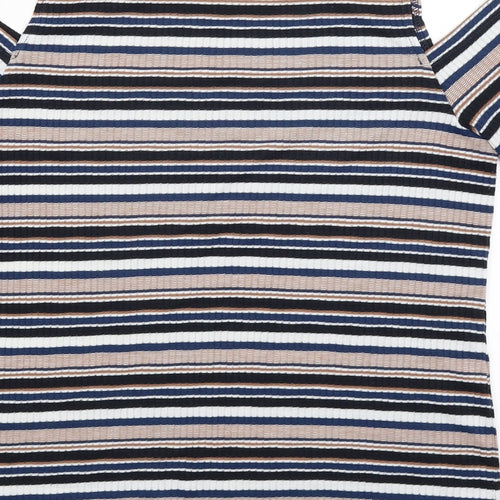 Dorothy Perkins Womens Black Striped  Basic Tank Size 14