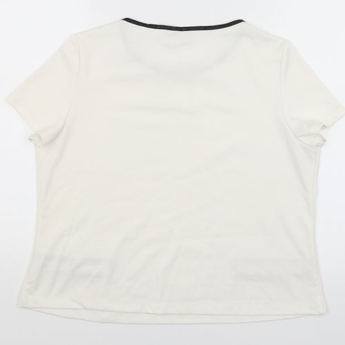 Dorothy Perkins Womens White   Basic T-Shirt Size 16