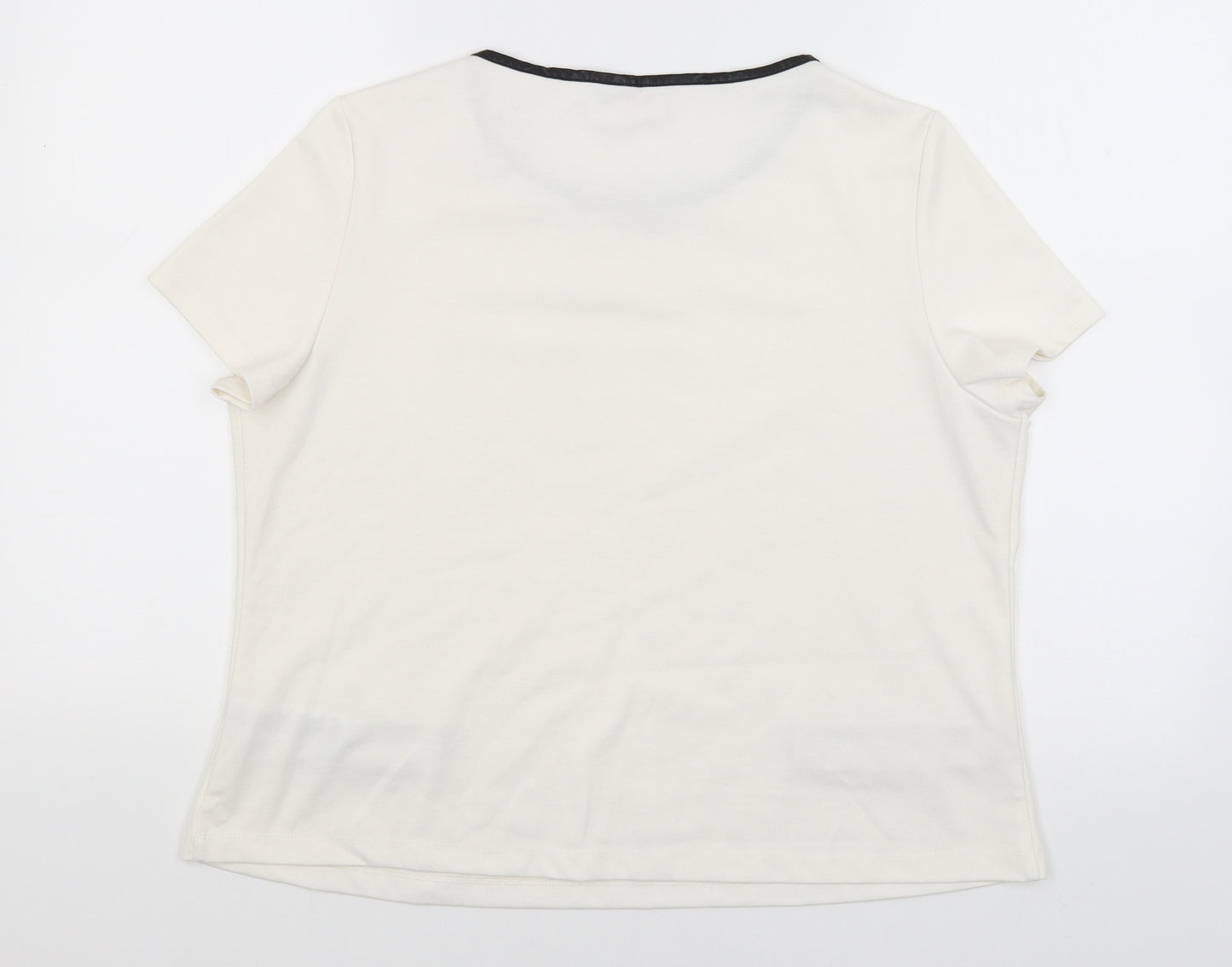 Dorothy Perkins Womens White   Basic T-Shirt Size 16