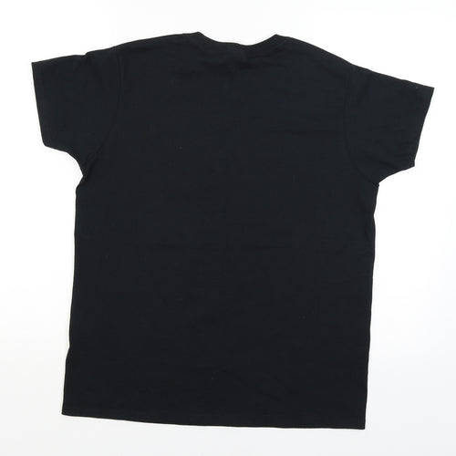 Gildan Womens Black   Basic T-Shirt Size M  - Libra
