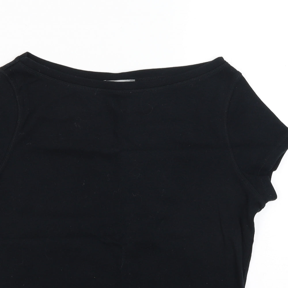 Marks and Spencer Womens Black   Basic T-Shirt Size 14