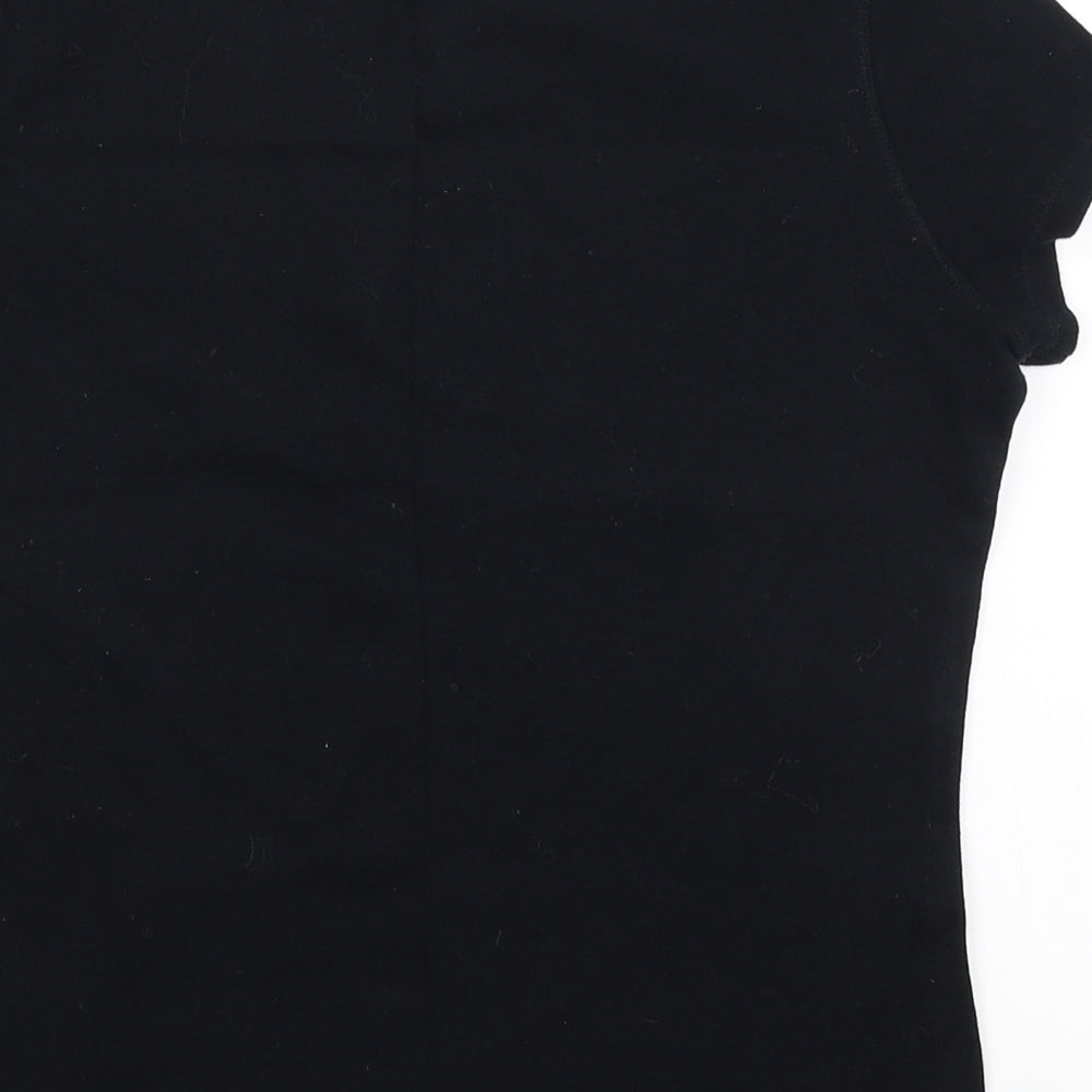 Marks and Spencer Womens Black   Basic T-Shirt Size 14