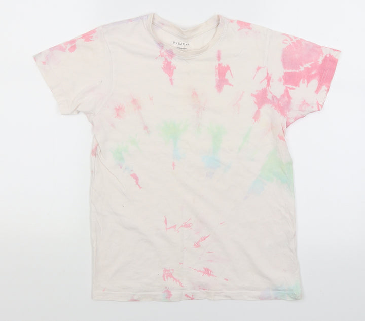 Primark Boys White Basic T-Shirt Size 9-10 Years