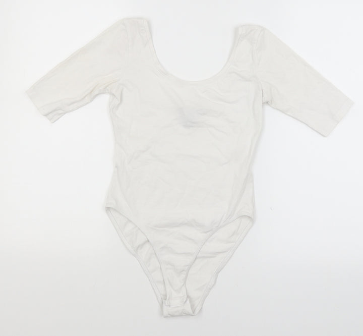 Atmosphere Womens White Bodysuit One-Piece Size 6