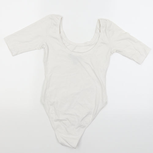 Atmosphere Womens White   Bodysuit One-Piece Size 6