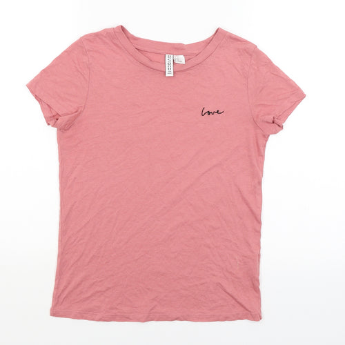 Divided Womens Pink   Basic T-Shirt Size XS