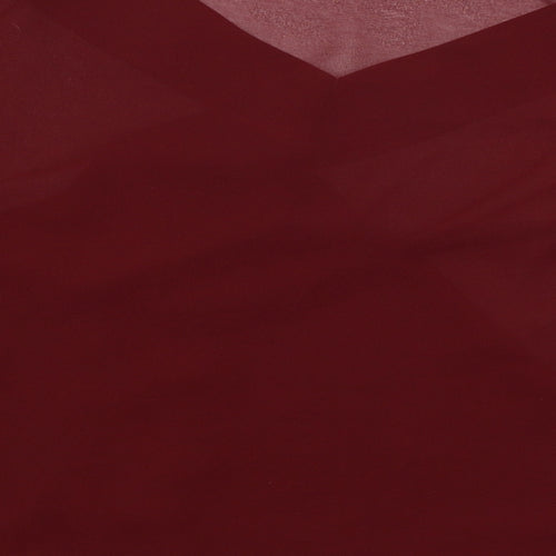 Missguided Womens Red   Wrap T-Shirt Size 8