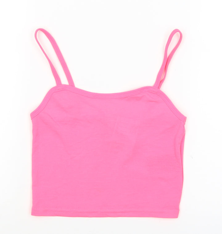 H&M Womens Pink   Cropped Tank Size XS