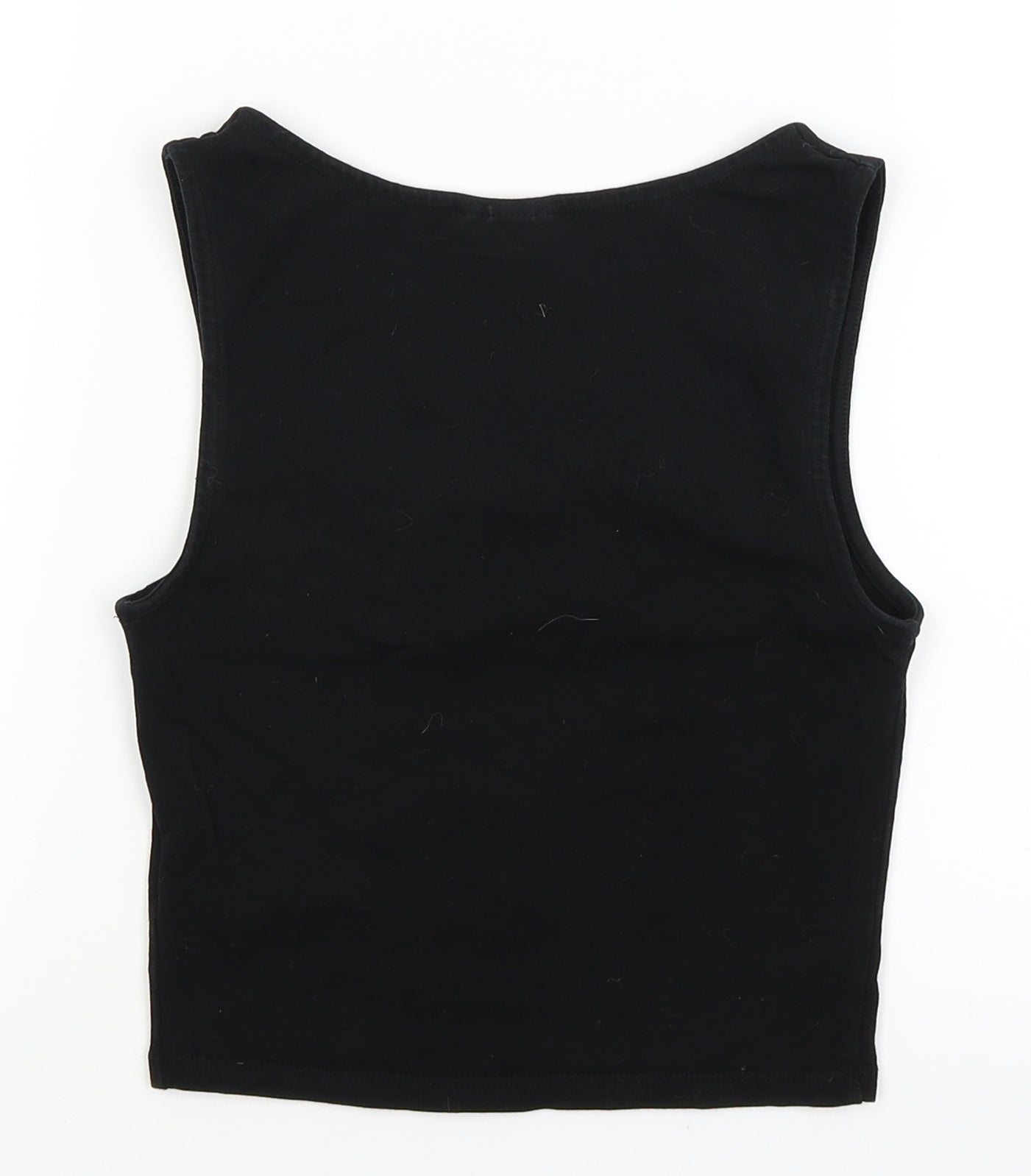 Topshop Womens Black   Cropped Tank Size 8