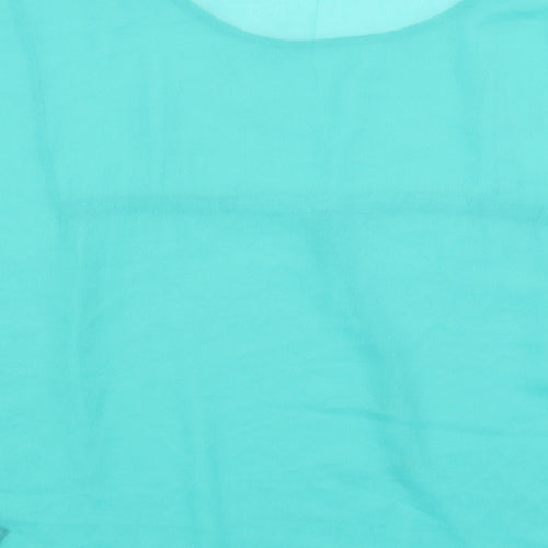 H&M Womens Green   Basic T-Shirt Size 8