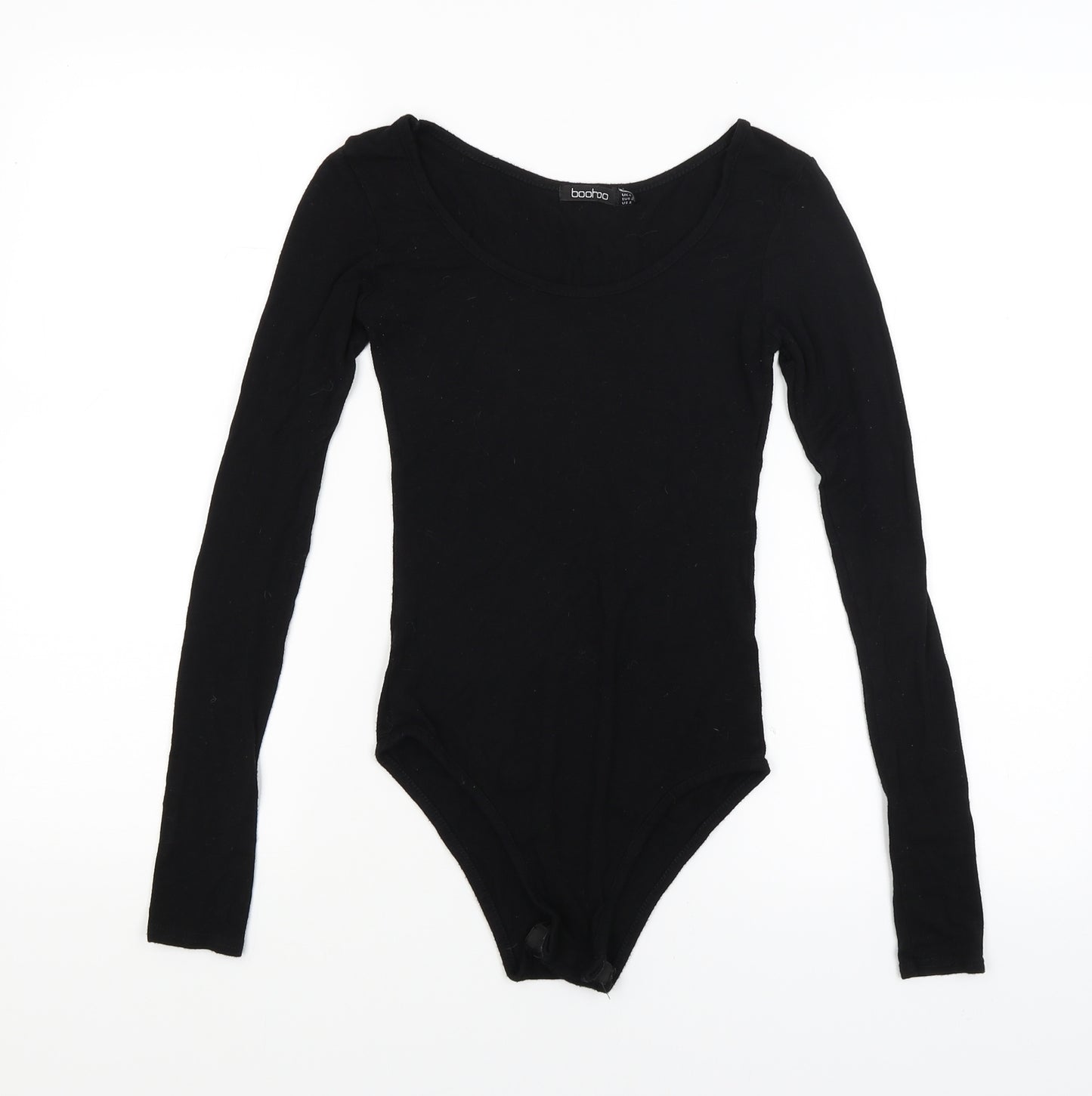 Boohoo Womens Black   Bodysuit One-Piece Size 6
